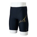 【送料無料】ミズノ アクアフィットネス用ハーフスパッツ ブラック×ゴールド Mizuno N2JBC10495(4)