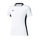【送料無料】ミズノ フィールドシャツ ホワイト×ブラック Mizuno P2MAC12101
