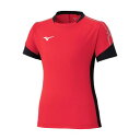 【送料無料】ミズノ フィールドシャツ チャイニーズレッド×ブラック Mizuno P2MAC12162