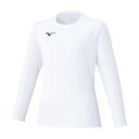 【送料無料】ミズノ フィールドシャツ(長袖) ホワイト Mizuno P2MAC12301