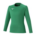 【送料無料】ミズノ フィールドシャツ(長袖) S.グリーン Mizuno P2MAC12330
