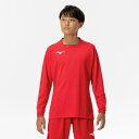 【送料無料】ミズノ フィールドシャツ(長袖) チャイニーズレッド Mizuno P2MAC12362