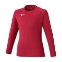 【送料無料】ミズノ フィールドシャツ(長袖) エンジ Mizuno P2MAC12363