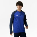 【送料290円】ミズノ ソリッドニットシャツ サーフブルー×ドレスネイビー Mizuno P2MCC08025