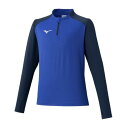 【送料無料】ミズノ ソリッドニットシャツ サーフブルー×ドレスネイビー Mizuno P2MCC18025