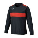 【送料無料】ミズノ ピステシャツ ブラック×チャイニーズレッド Mizuno P2MEC30096