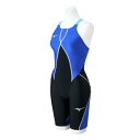 ミズノ 競泳用GX・SONIC DUAL ハーフスーツ ブラック×ブルー Mizuno N2MGC23091(4)