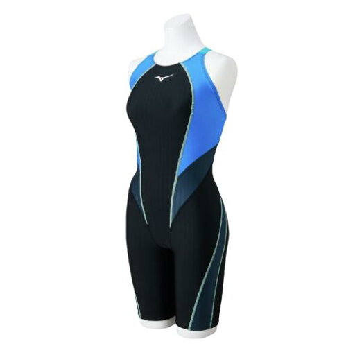【送料290円】ミズノ 競泳用ハーフスーツ(マスターズバック) ブラック×ライトブルー Mizuno N2MGB24092 【送料290円】ミズノ 競泳用ハーフスーツ(マスターズバック) ブラック×ライトブルー Mizuno N2MGB24092