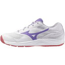 ミズノ オールコート ブレイクショット5 WIDE AC(エントリーモデル) ホワイト×パープル Mizuno 61GA254167