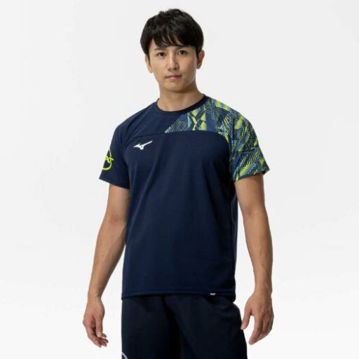 【送料無料】ミズノ 抗菌防臭/防汚 Tシャツ ドレスネイビー Mizuno 32JAC21014 【送料無料】ミズノ 抗菌防臭/防汚 Tシャツ ドレスネイビー Mizuno 32JAC21014