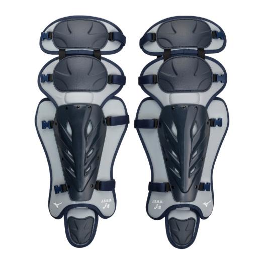 ミズノ 軟式用／ゴムソフトボール用レガーズ ネイビー×グレー Mizuno 1DJLD25014