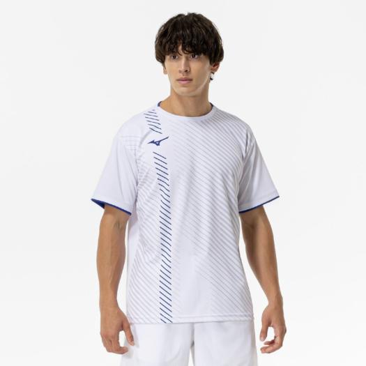 【送料無料】ミズノ ゲームシャツ(ラケットスポーツ) ホワイト Mizuno 62JAC02601