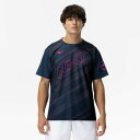 【送料290円】ミズノ N-XTプラクティスシャツ(ラケットスポーツ) ドレスネイビー Mizuno 62JAC04214