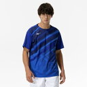 【送料290円】ミズノ ゲームシャツ(ラケットスポーツ) サーフブルー Mizuno 62JAC01425