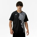 【送料290円】ミズノ ゲームシャツ(ラケットスポーツ) ブラック Mizuno 62JAC02709