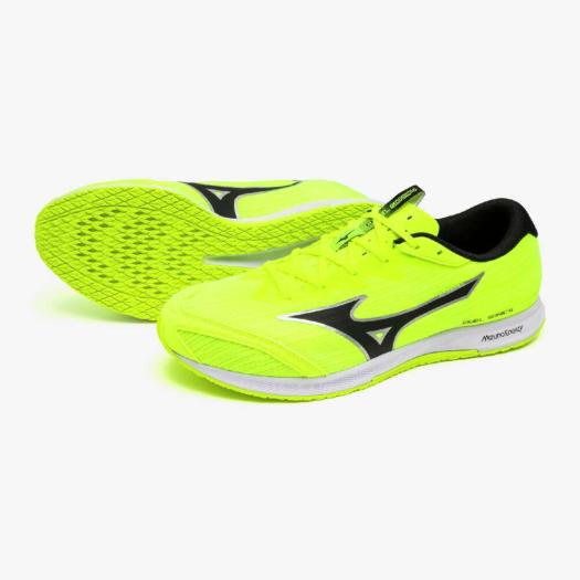 ミズノ デュエルソニック4 ワイド(陸上競技) イエロー×ブラック Mizuno U1GD257104