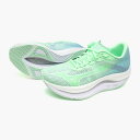 【送料無料】ミズノ ウエーブリベリオンフラッシュ2(ランニング) ミントグリーン×ホワイト Mizuno J1GD243591