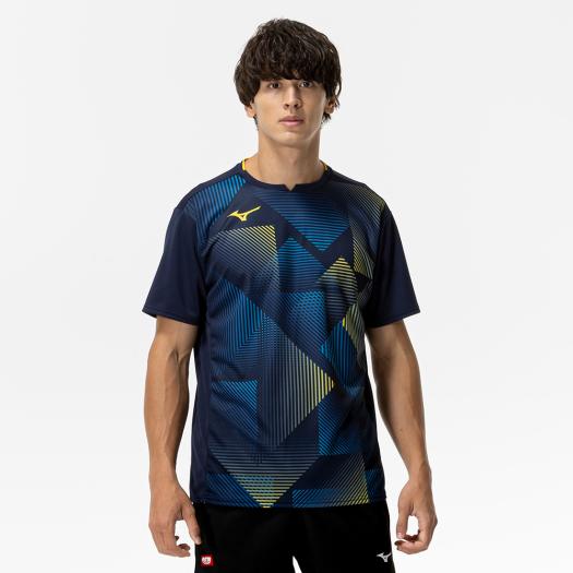 【送料290円】ミズノ ゲームシャツ(卓球) ドレスネイビー Mizuno 82JAC00114