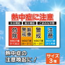 熱中症予防 看板製作 注意看板 アルミ複合板 暑さ指数 WBGT値 熱中症対策 熱中症警戒 表示板 安全標識