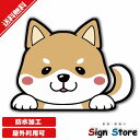 かわいい犬のステッカー【柴犬・茶色】犬種と色が選べる日本国内製造防水仕様屋内屋外利用可能105mm×135mm. car_character_18shibabr