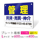 看板 プレート 屋外 プレート看板 制作 表札 パネル 丈夫 長持ち 耐久 名入れ 不動産看板 貸土地 貸店舗 テナント 売土地 売物件 入居者募集 不動産 賃...