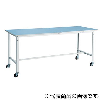 トラスコ TRUSCO オレンジブック 軽量作業台 キャスター付 ホワイト 1800X900X809mm BER-1890C75W 856-3755