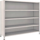 トラスコ TRUSCO オレンジブック スチールラック 軽量棚背板・側板付 W1800XD450X1500 5段 ネオグレー 56X-25 502-2916