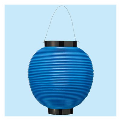 ポリ八寸丸提灯 ブルー TA8-7009BU 販促 店頭 ポップ 什器