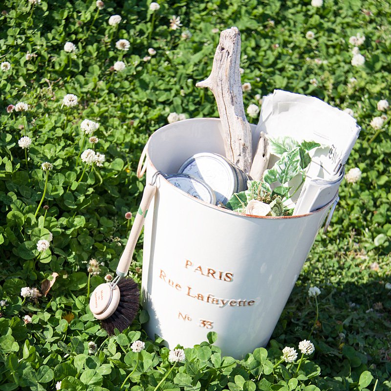 ゴミ箱 おしゃれ ダストボックス 蓋なし アンティーク リビング バケツ くず入れ 安い 人気 ダストボックス アイボリー LFS-426IV