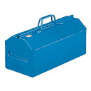 トラスコ TRUSCO オレンジブック 工具箱 ツールボックス 収納 業務用 山型ツールボックス ブルー L-450-B 117-3189