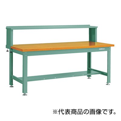 トラスコ TRUSCO オレンジブック 業務用 中量作業台 上棚付 グリーン 1800X900X1044mm DW-1809YURB 466-8375