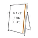 A型 スタンド看板 店舗 キッチンカー 持ち運び コンパクトサイン 屋外 A1 両面 シルバー COSAC-A1