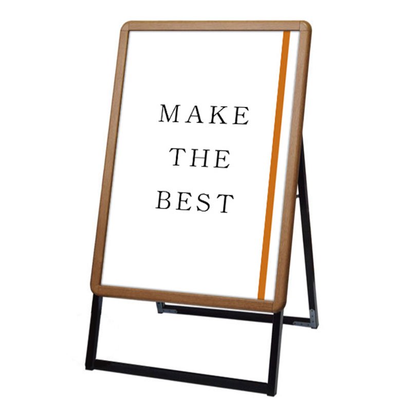 看板 スタンド看板 立て看板 ポスターグリップスタンド看板 屋外用 A1 片面 木目 PGSK-A1KM-G 印刷なし 本体 ポスター a型 常磐精工