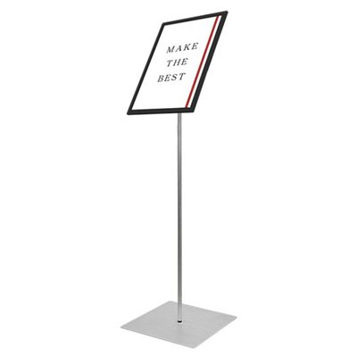 看板 スタンド看板 立て看板 エコポケット ポール タイプ：80 A3 ブラック BEPPO-80A3 印刷なし 本体 ポスター 案内サイン