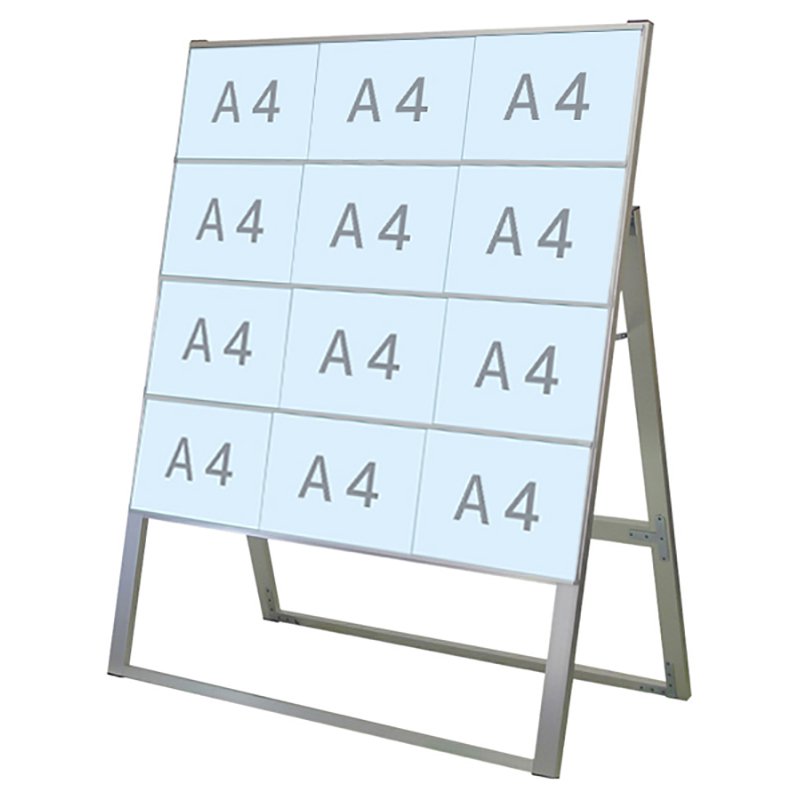 看板 スタンド看板 立て看板 カードケーススタンド 屋外 ポスター 店舗看板 常磐精工 A4横12片面ハイタイプ CCSK-A4Y12KH