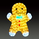 イルミネーション LEDクリスタルグロー クッキーマン 62828-01