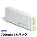 エプソン 純正 インク カートリッジ SC10Y70P イエロー (700ml×4本パック) インクジェットインク