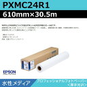 インクジェットロール紙 大判プリンター用紙 エプソン 純正 PXMC24R1 プロフェッショナルフォトペーパー 厚手光沢 610mm×30.5m