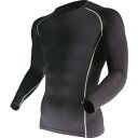 おたふく BTパワーストレッチ クルーネックシャツ ブラック M JW-174-BK-M 102-4645 冬 暖房 寒さ対策 防寒用品