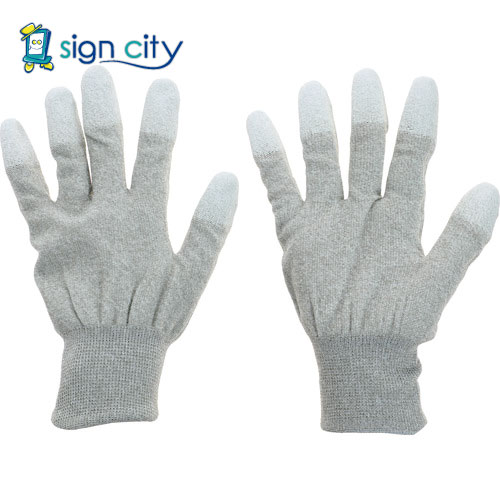 トラスコ中山 TRUSCO オレンジブック 保護具 静電気対策・銅繊維入ESD手袋 指先コートタイプ Lサイズ ..