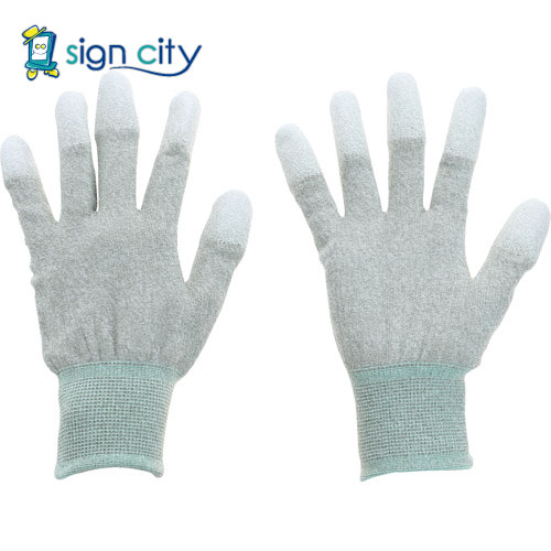 トラスコ中山 TRUSCO オレンジブック 保護具 静電気対策・銅繊維入ESD手袋 指先コートタイプ Mサイズ ..