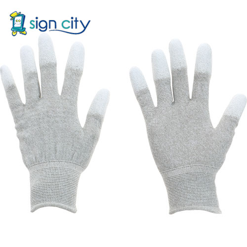 トラスコ中山 TRUSCO オレンジブック 保護具 静電気対策・銅繊維入ESD手袋 指先コートタイプ Sサイズ ESD-GFTS 206-5325