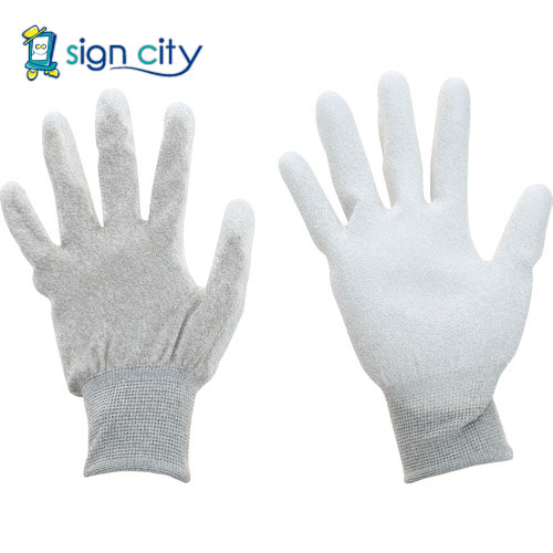 トラスコ中山 TRUSCO オレンジブック 保護具 静電気対策・銅繊維入ESD手袋 手のひらコートタイプ Lサイズ まとめ買い10双 ESD-GPCL-M10 ...