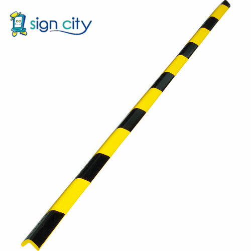 トラスコ中山 TRUSCO オレンジブック 安全用品 安心クッションL字型 油面接着仕様 細 黒・黄 1本入 TAC-132YS 764-7191