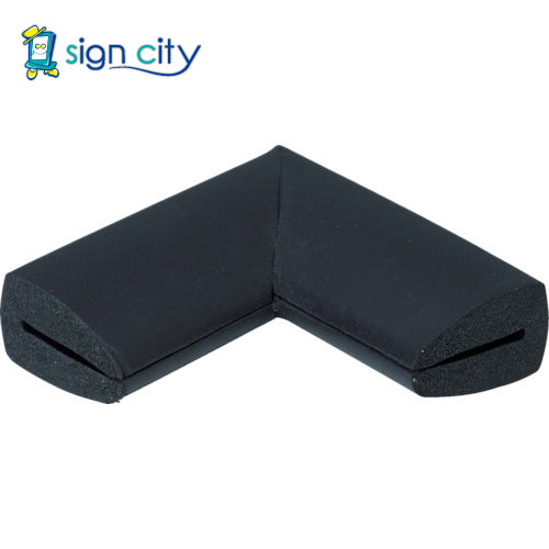 トラスコ中山 TRUSCO オレンジブック 安全用品 安心クッション はさみこみ型 コーナー用 幅9mm ブラッ..