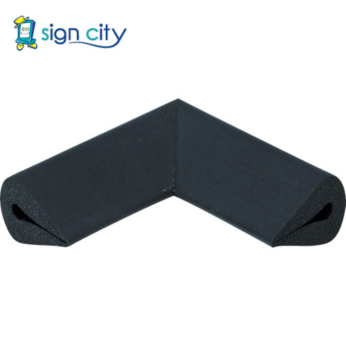 トラスコ中山 TRUSCO オレンジブック 安全用品 安心クッション はさみこみ型 コーナー用 幅15mm ブラッ..