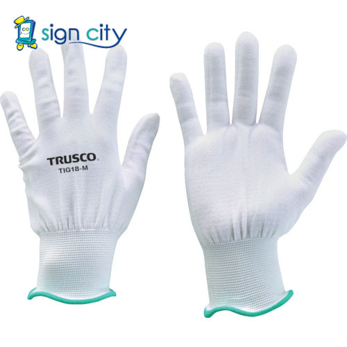 トラスコ中山 TRUSCO オレンジブック 保護具 作業用品 超薄手 ノンコートインナー手袋 18ゲージ M TIG18-M 256-6730