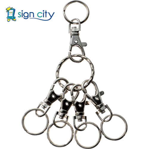 トラスコ中山 TRUSCO オレンジブック 安全用品 キーホルダー リング シルバー TKHR-SV 195-5073