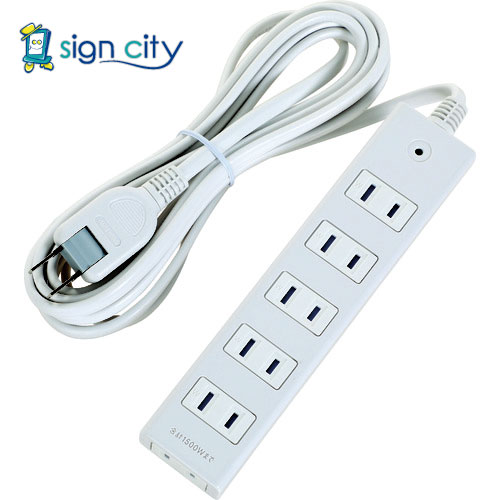 トラスコ中山 オレンジブック TRUSCO 電源タップ 2P6個口 10M マグネット付 TOT2-610 207-6257