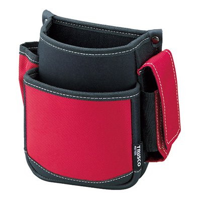 トラスコ TRUSCO 腰袋 携帯電話ホルダ付 レッド TWP2-R 365-6187 です。